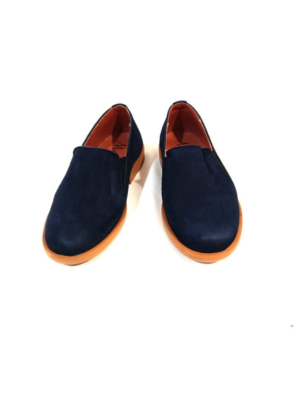 Manelli Girls Shoes Size 7 USA 24 EU New Loafers Slip On Flats Suede Navy Blue